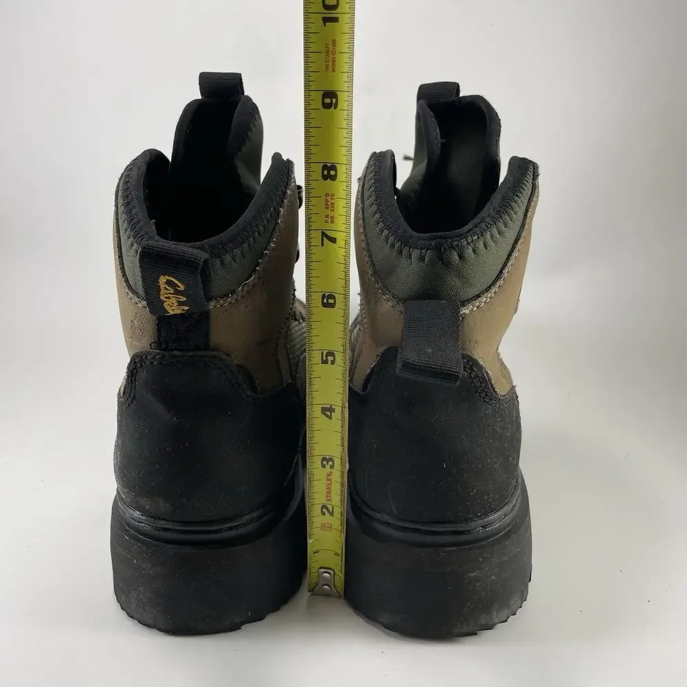 Cabelas 83-1510 Fishing Boots Mens Size 8 Waterproof Mud Wader Heavy Duty